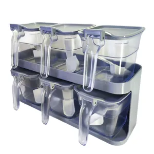 ست جا ادویه 6 پارچه مدل آسا به همراه استند