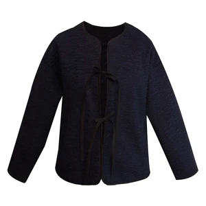 پالتو زنانه مدل فوتر پشمی جلو پاپیونی کد 10270