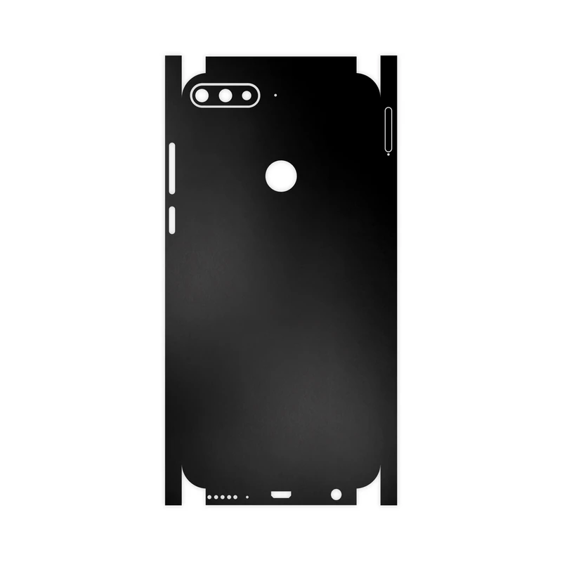 برچسب پوششی ماهوت مدل Black-Matte-FullSkin مناسب برای گوشی موبایل هوآوی Y7 Prime 2018