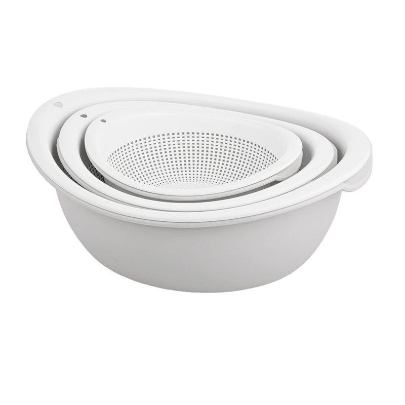 آبکش و لگن 6 پارچه لیمون مدل بیضی