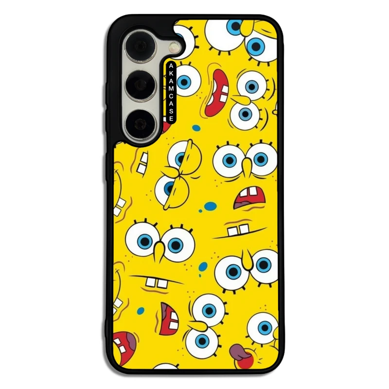 کاور آکام مدل AMC-WSGS23-SPONGE BOB5 مناسب برای گوشی موبایل سامسونگ Galaxy S23