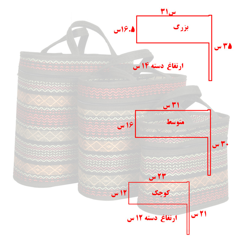 ساک پیک نیک مدل IR 80 مجموعه 3 عددی