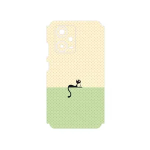 MAHOOT Minimal Internet Cat Icon Cover Sticker for Xiaomi Redmi Note 12 Pro Plus