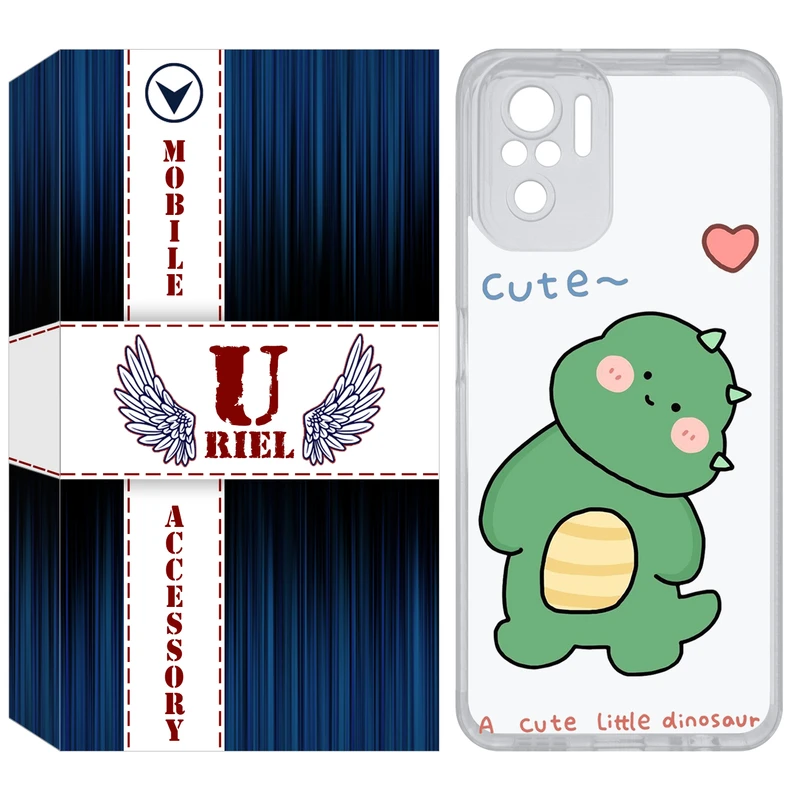 کاور یوریل مدل Clear کد 3 طرح دایناسور مناسب برای گوشی موبایل شیائومی Redmi Note 10 4G / Note 10S / Poco M5s