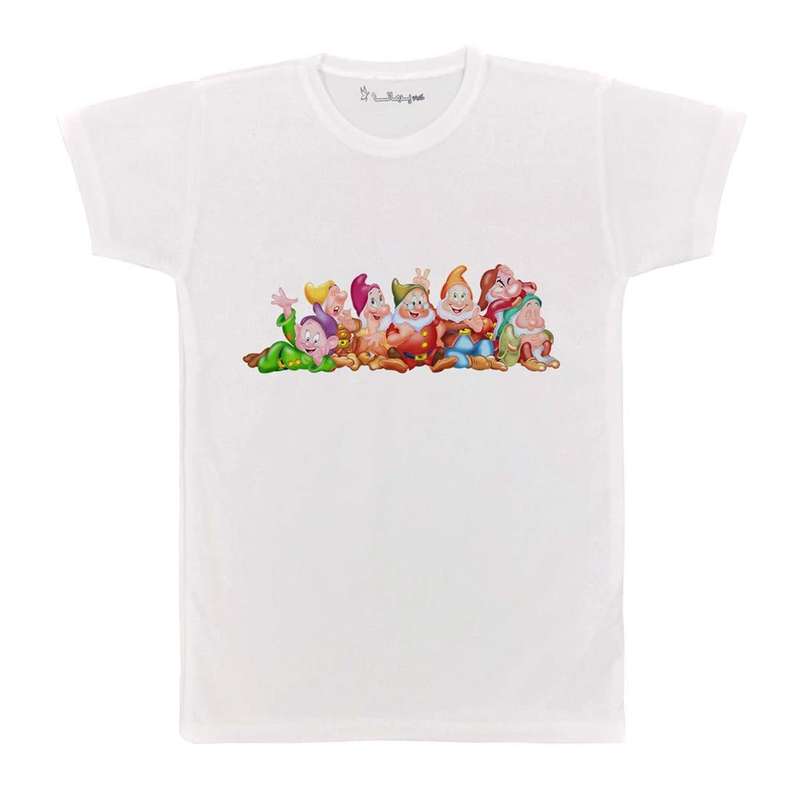 تی شرت بچگانه پرمانه طرح سفید برفی و هفت کوتوله کد pmt.5827