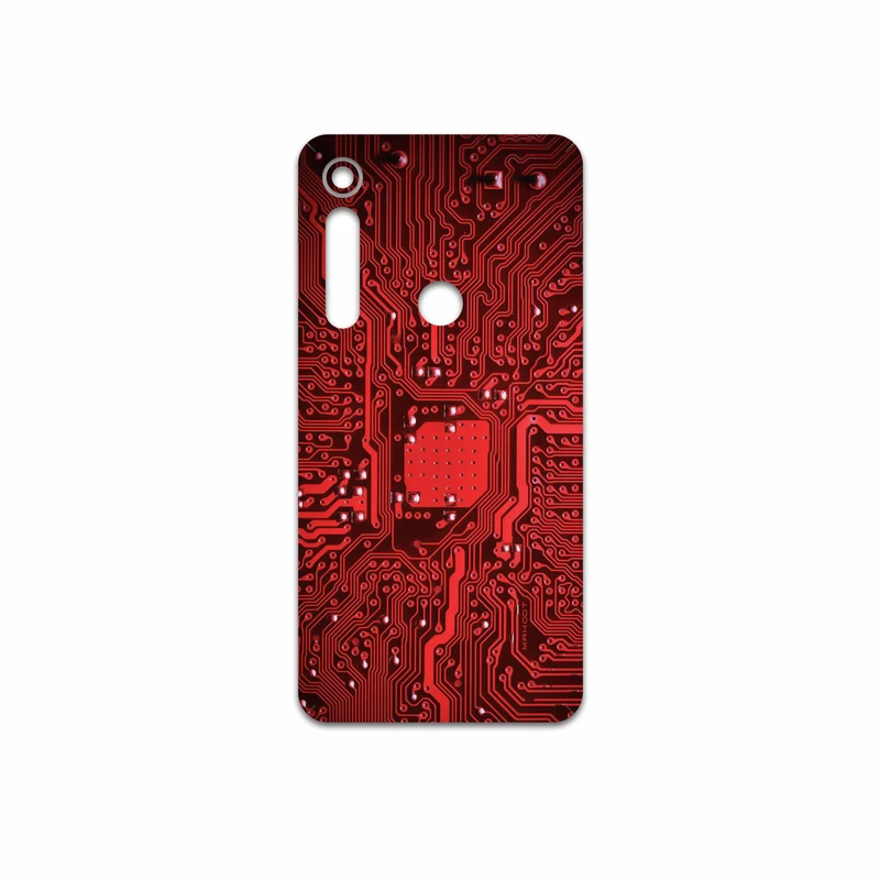 برچسب پوششی ماهوت مدل Red Printed Circuit Board مناسب برای گوشی موبایل موتورولا One Macro