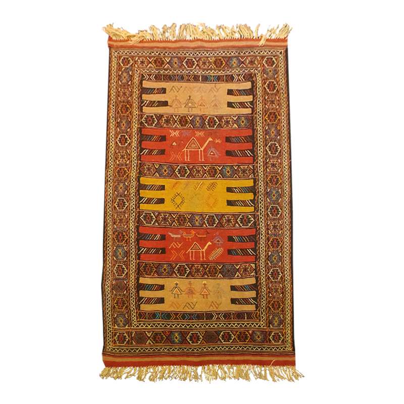 گلیم دستباف دو متری مدل خراسان کد 5010