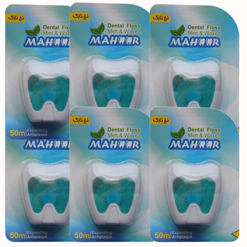 عکس شماره 2 : نخ دندان ماهور مدل نعنا مجموعه 6 عددی