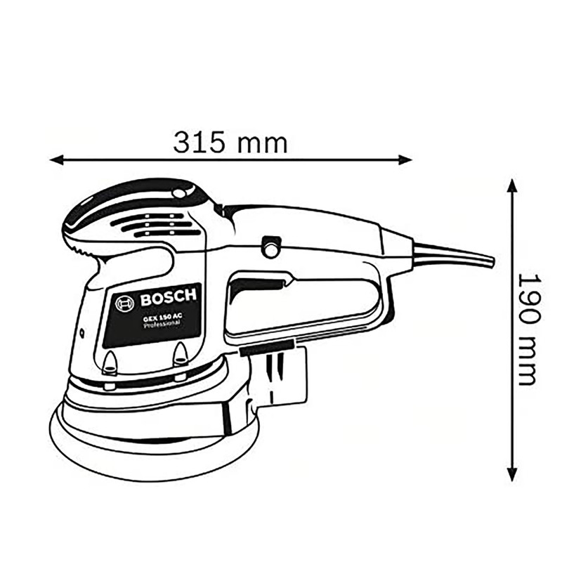 دستگاه سنباده زن بوش مدل GEX 150 AC