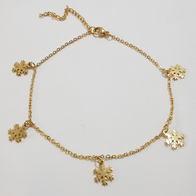 پابند زنانه مدل دانه برف کد 3320