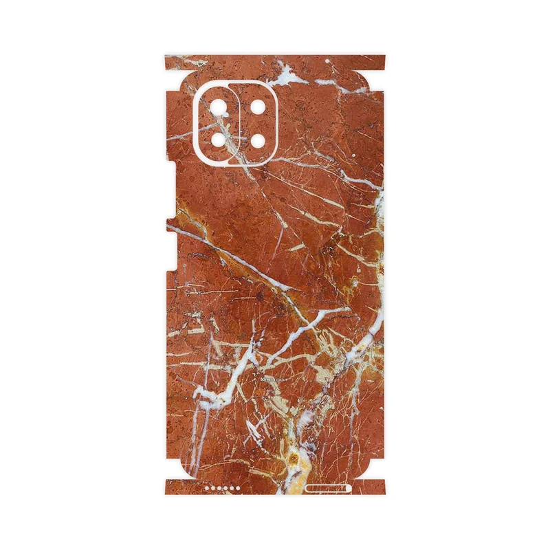 برچسب پوششی ماهوت مدل Red Marble-FullSkin مناسب برای گوشی موبایل شیائومی 11 Lite 5G NE