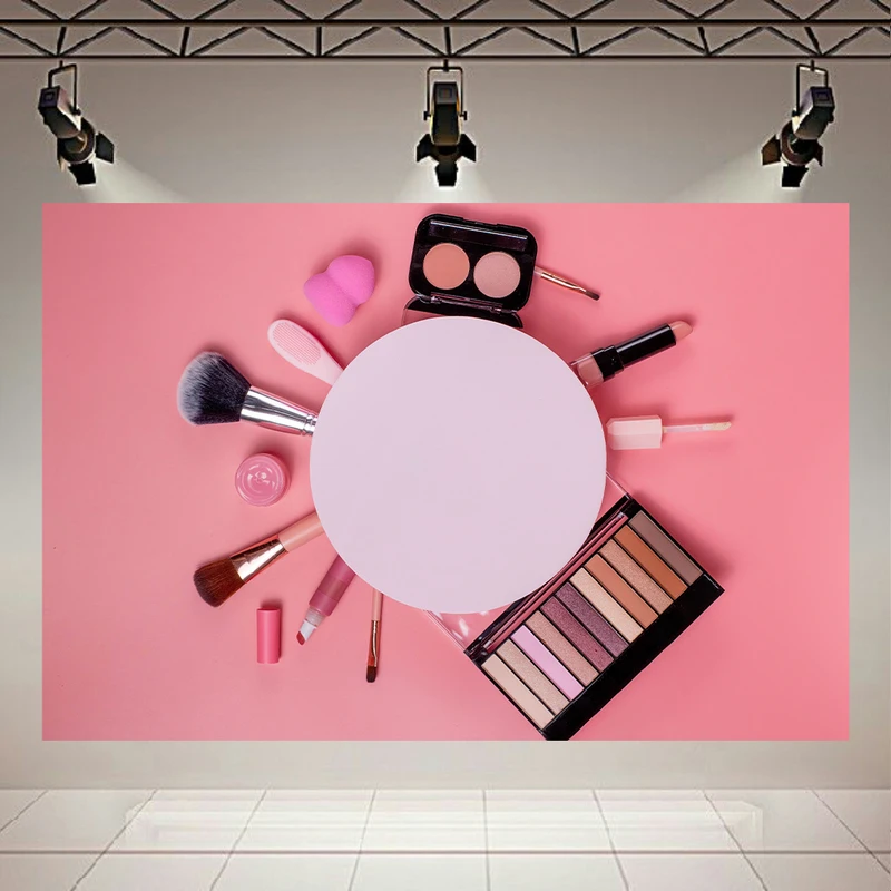  تابلو بوم طرح لوازم آرایشی مدل صورتی کد PD130336