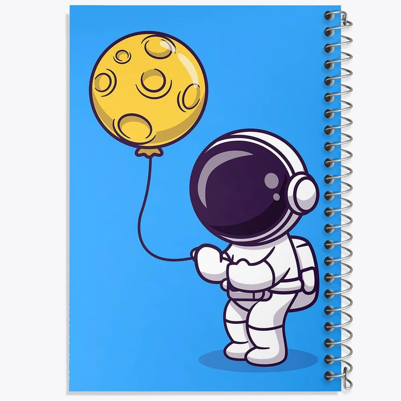 دفتر مشق 100 برگ خندالو طرح فضانورد کد 25112