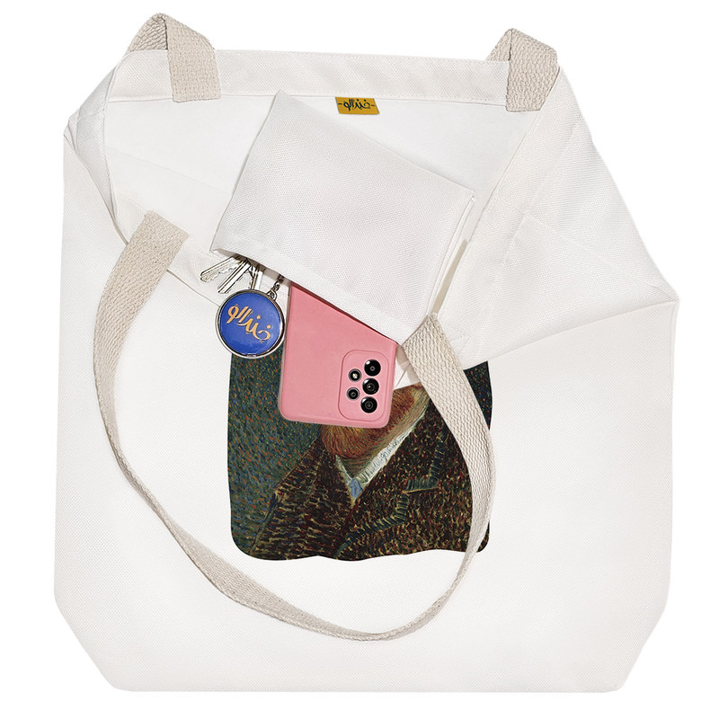 ساک خرید خندالو طرح سلف پرتره ونگوگ کد 715