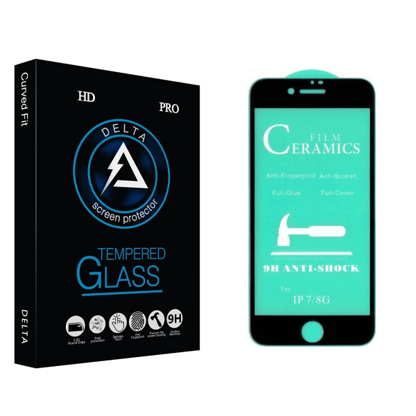 محافظ صفحه نمایش سرامیکی دلتا مدل Fit مناسب برای گوشی موبایل اپل Iphone SE 2020 / Iphone 7 / Iphone 8