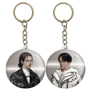 جاکلیدی خندالو مدل ارن و لیوای انیمه اتک آن تایتان Attack On Titan کد A176 مجموعه 2 عددی