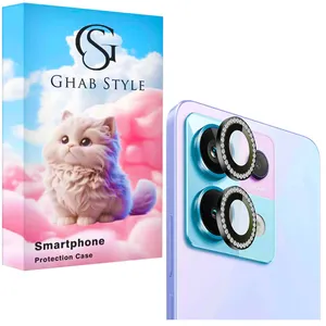  محافظ لنز دوربین قاب استایل مدل نگینی مناسب برای گوشی موبایل شیائومی Redmi Note 13 Pro 5G