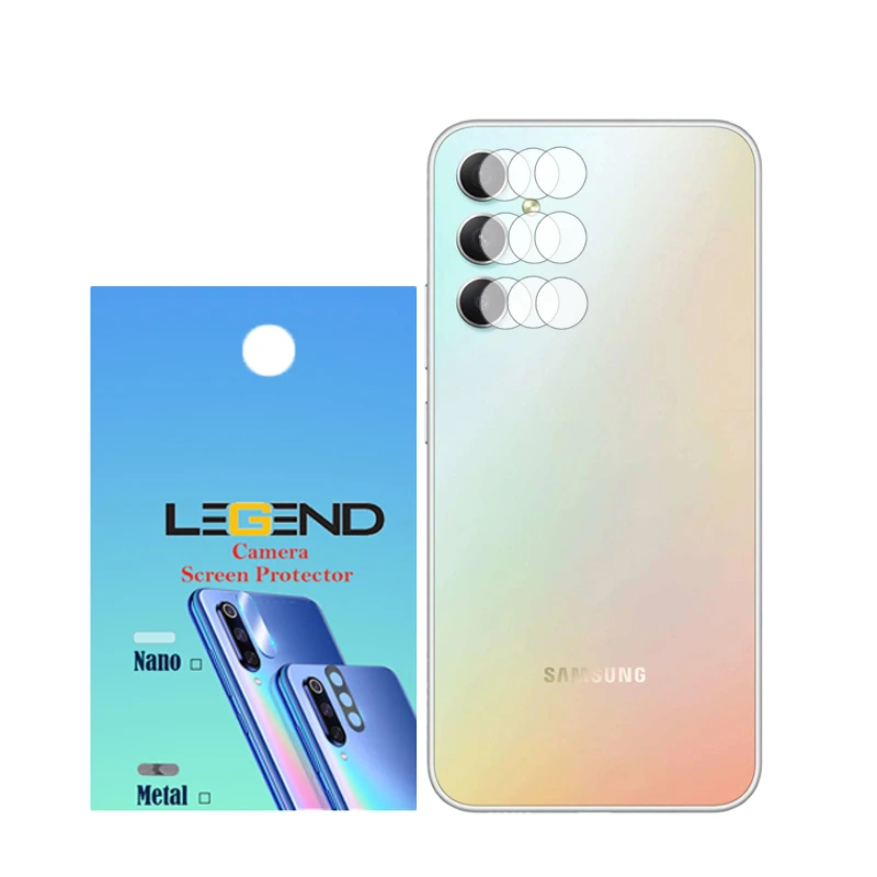 محافظ لنز دوربین لجند مدل نانوگلس مناسب برای گوشی موبایل سامسونگ Galaxy A34 بسته 3 عددی