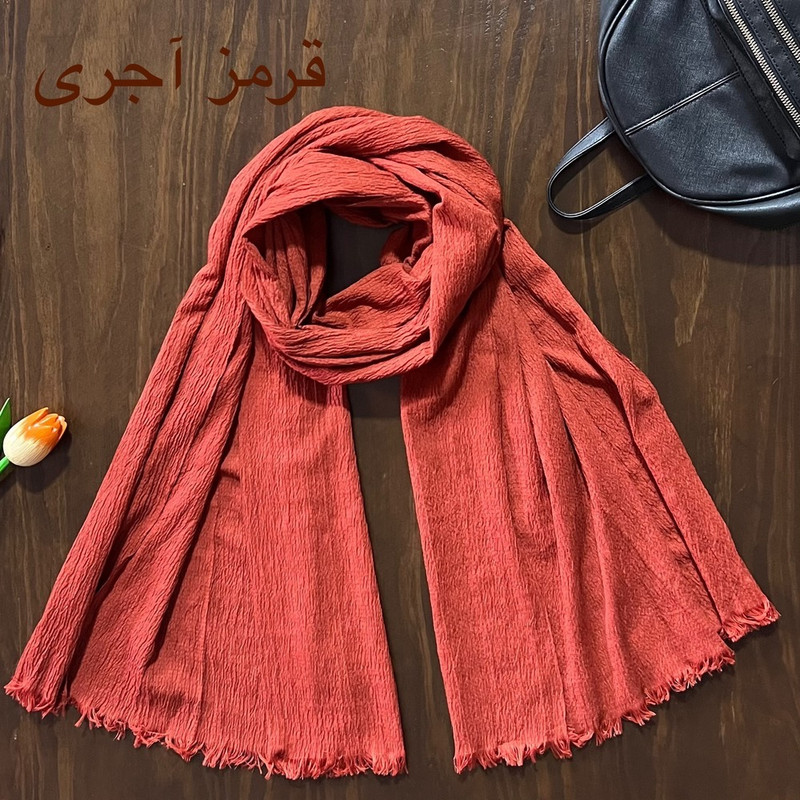 شال زنانه مدل پلیسه ریز کد FA