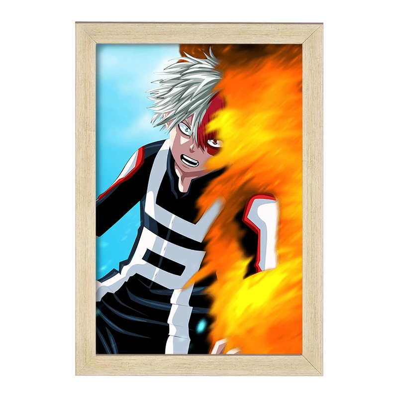 تابلو خندالو مدل شوتو تودوروکی انیمه قهرمان من  کد 13237