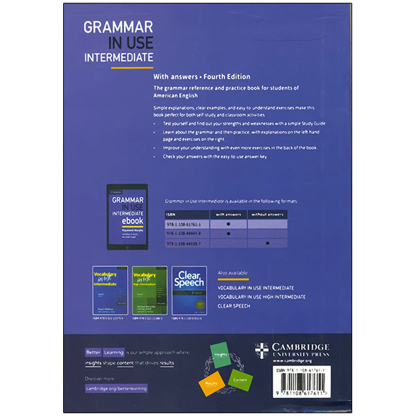 کتاب Grammar in Use Intermediate 4th اثر Raymond Murphy انتشارات کمبریج کتاب Grammar in Use Intermediate 4th اثر Raymond Murphy انتشارات کمبریج