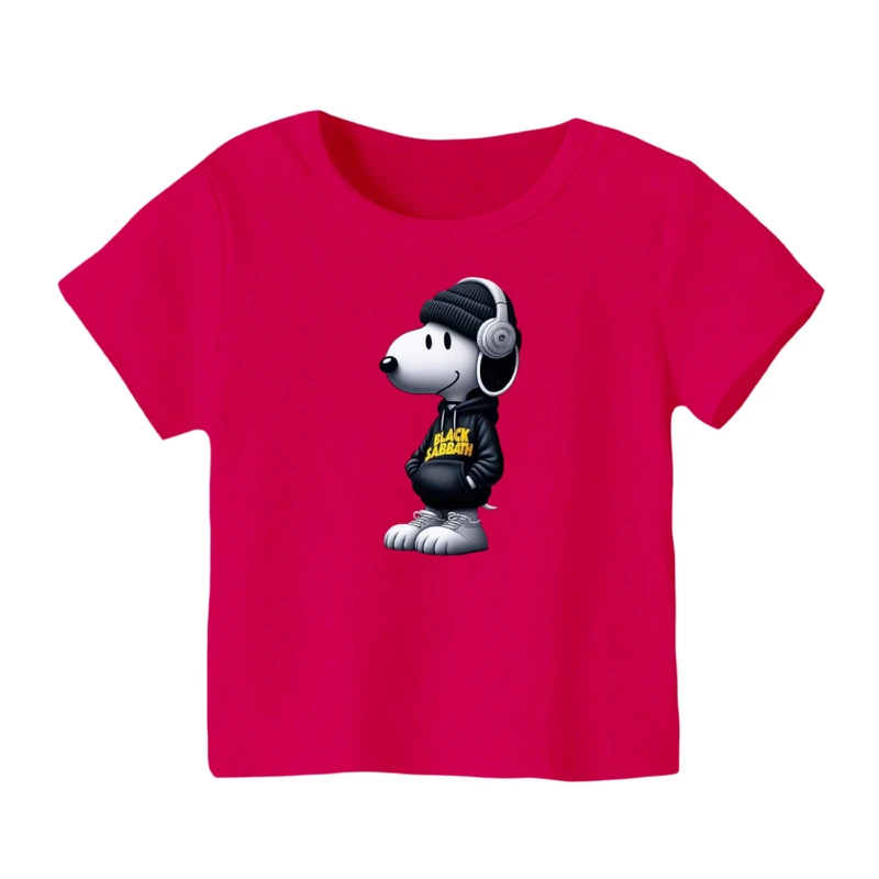 تی شرت آستین کوتاه بچگانه مدل اسنوپی کد ۵۳