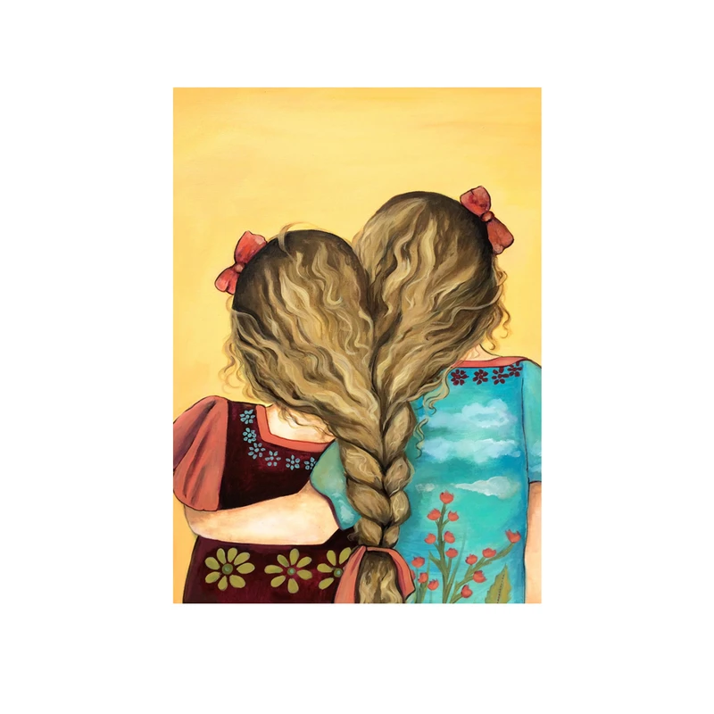 مگنت طرح دوستی دخترانه کد 865