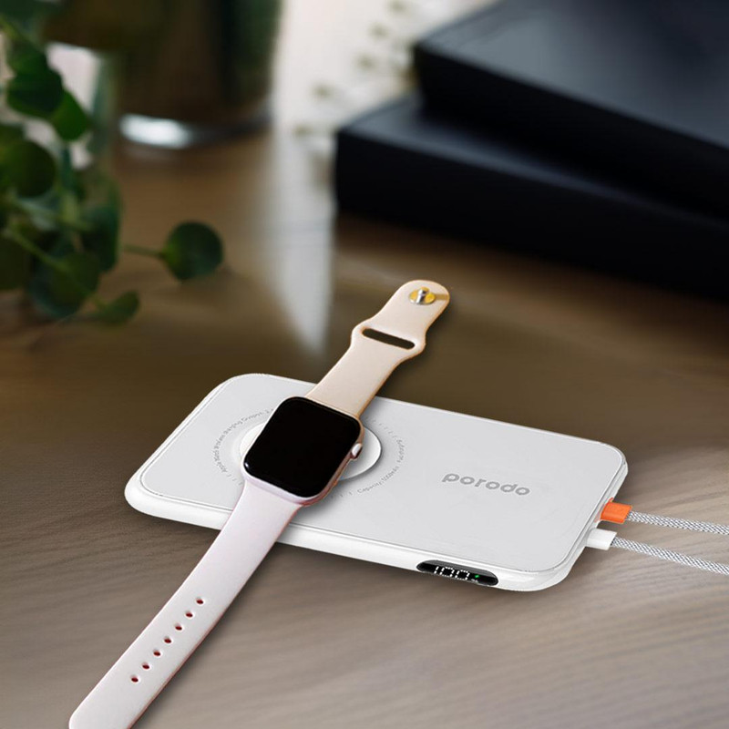 پاور بانک پرودو مدل Slim Watch Charger ظرفیت 5000 میلی آمپر ساعت