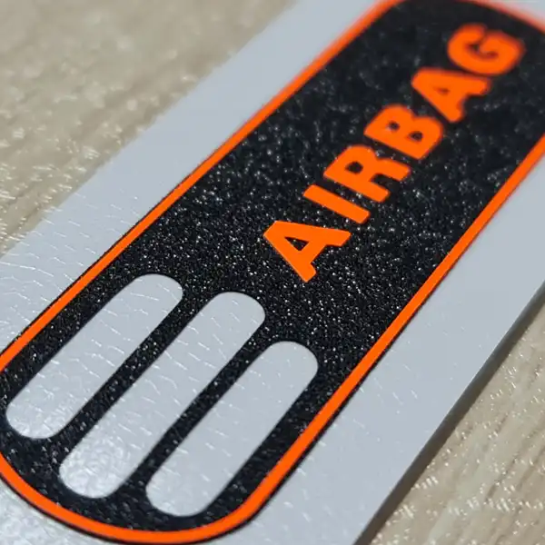 برچسب خودرو طرح ایربگ کد 10805C مناسب برای پژو 206