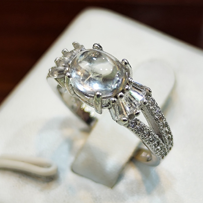 انگشتر نقره زنانه مدل در نجف کد 37