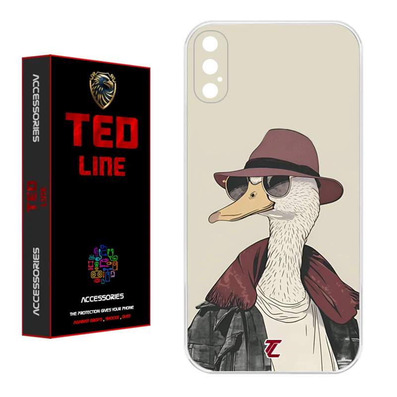 کاور تدلاین طرح اردک کد 1154 مناسب برای گوشی موبایل اپل Iphone X / XS