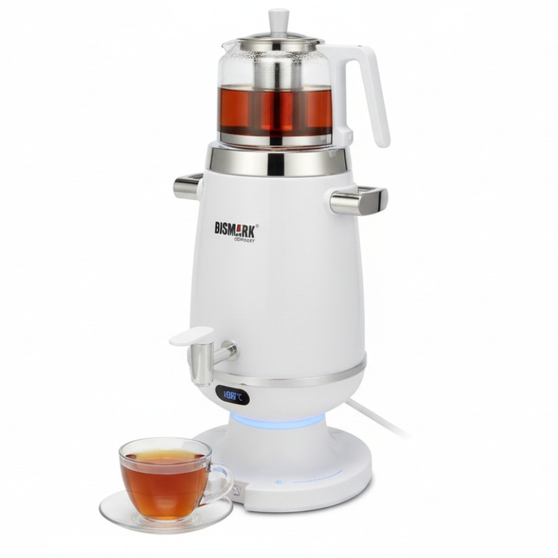 سماور برقی و دیجیتال 2380 وات بیسمارک مدل BM391 ظرفیت 4 لیتر