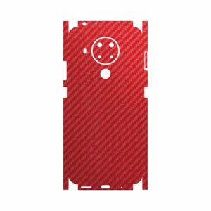 MAHOOT Red-Fiber-FullSkin Cover Sticker for Nokia 5.4