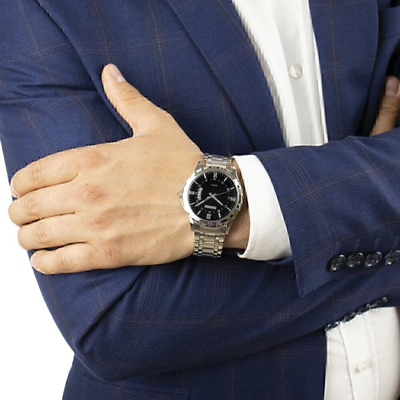 عکس شماره 8 : ساعت مچی عقربه-ای کوارتز مردانه اسکمی مدل 9069bk به همراه دستبند