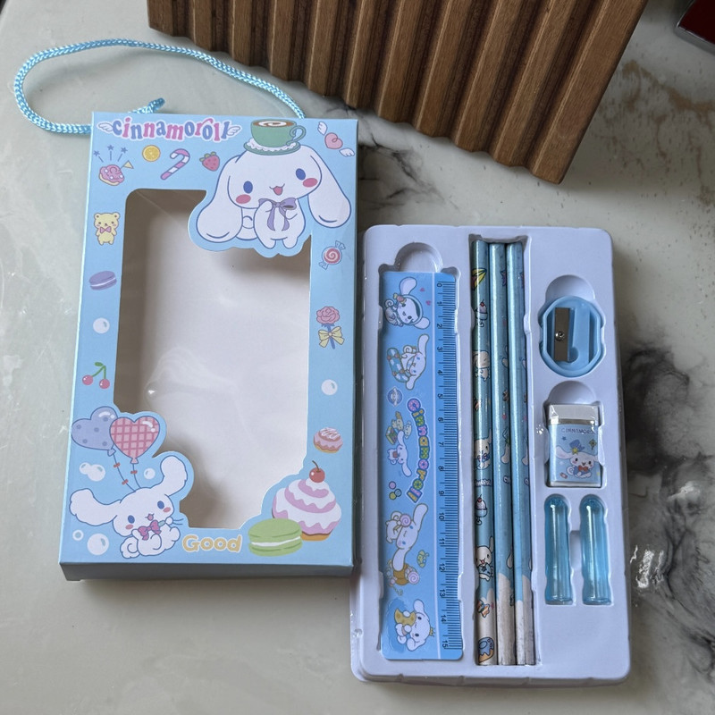 بسته لوازم تحریر مدل سینامارول مجموعه ۸ عددی