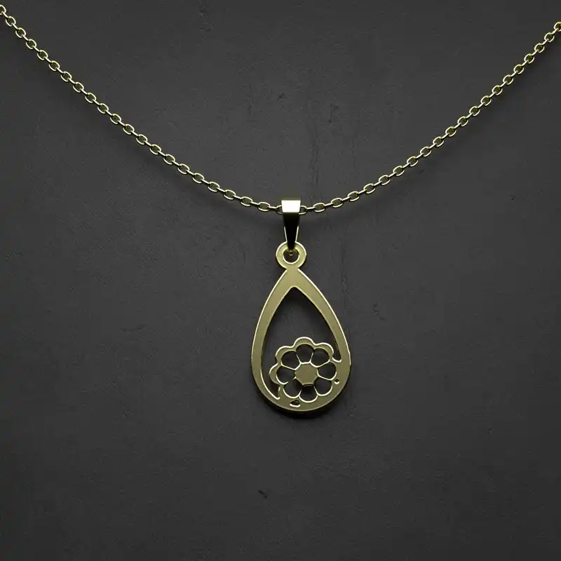 گردنبند طلا 18 عیار زنانه مدوپد مدل هندسی کد II2-1-1192