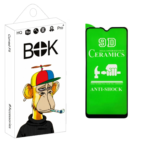 محافظ صفحه نمایش سرامیکی بوک مدل +HD مناسب برای گوشی موبایل سامسونگ Galaxy A10