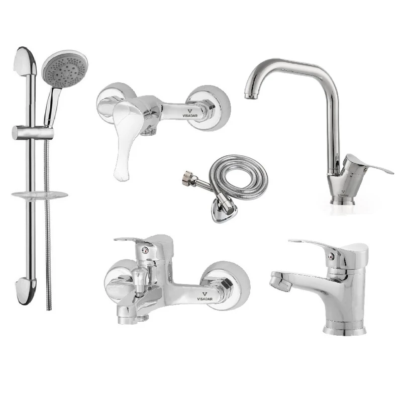 ست شیرآلات ویسادار مدل دیون مجموعه 6 عددی