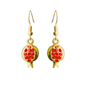 گوشواره دخترانه طرح انار یلدا