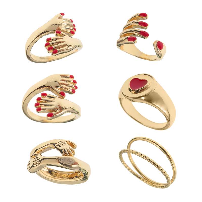 انگشتر زنانه مدل اسپرت اغوش کد 698630052 مجموعه 5 عددی انگشتر زنانه مدل اسپرت اغوش کد 698630052 مجموعه 5 عددی