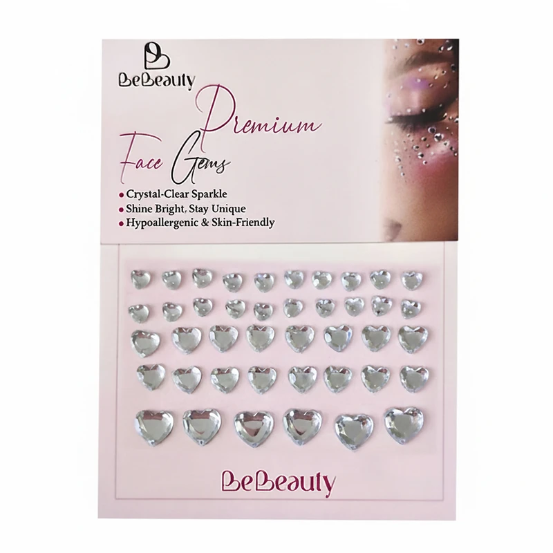 نگین صورت بی‌بیوتی مدل قلب بسته 42 عددی