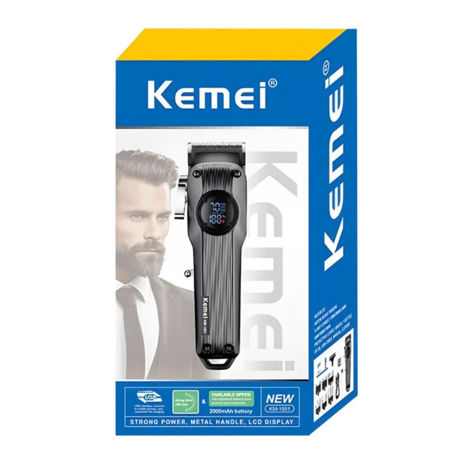 ماشین اصلاح موی سر و صورت کیمی مدل KM-1551 -  - 4