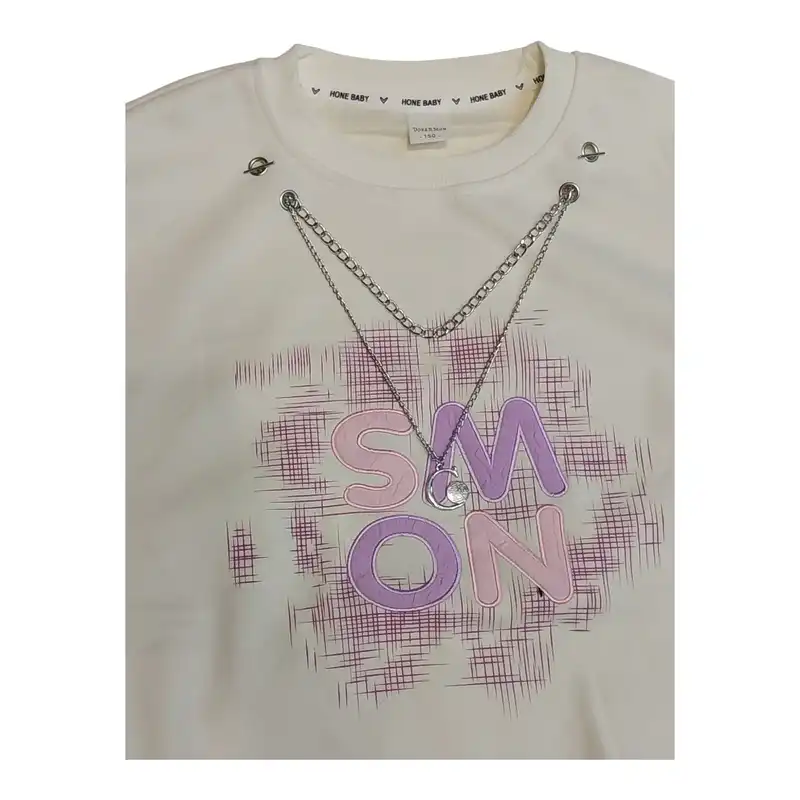 سویشرت دخترانه مدل دورس زنجیری