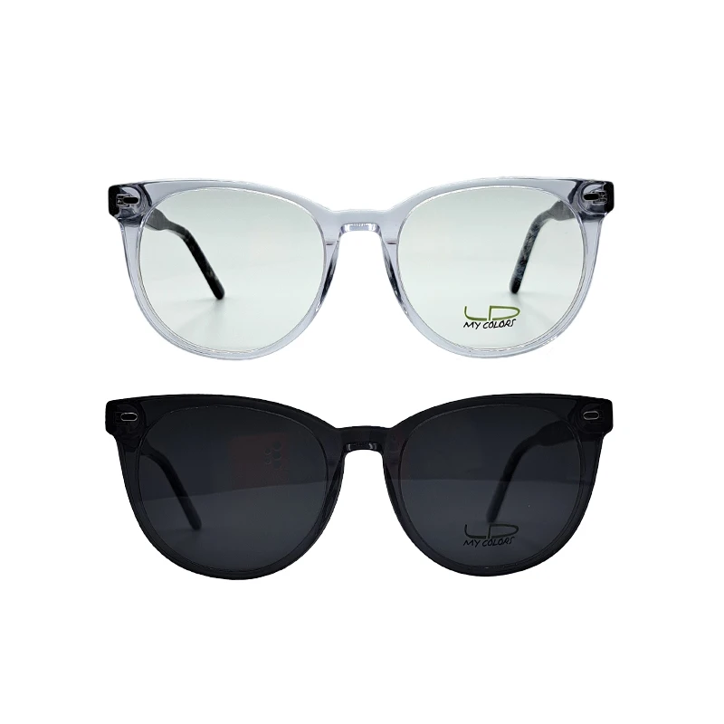 فریم عینک طبی مای کالرز مدل 5515c3 به همراه کاور آفتابی