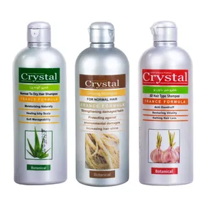 شامپو مو کریستال مدل جینسینگ آلوئه ورا سیر حجم 400 میلی لیتر مجموعه 3 عددی