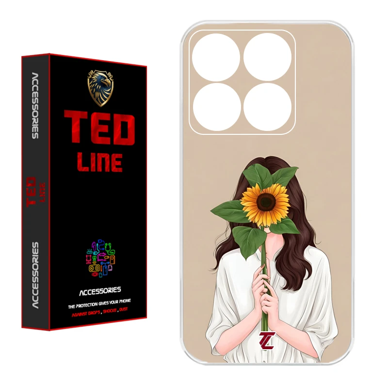 کاور تدلاین طرح دختر آفتابگردان کد 1153 مناسب برای گوشی موبایل شیائومی Mi 14T / 14T Pro