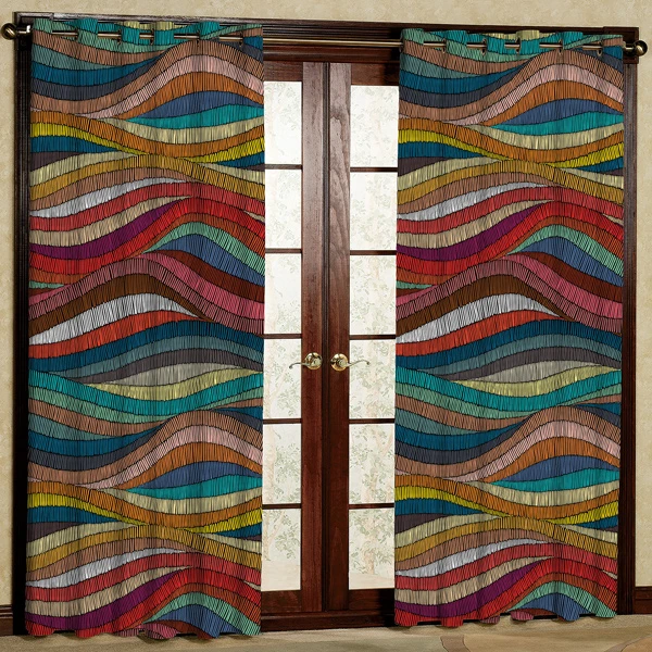 پرده مدل  پانچی مخمل کد 6527 سایز 280x140 سانتی متر