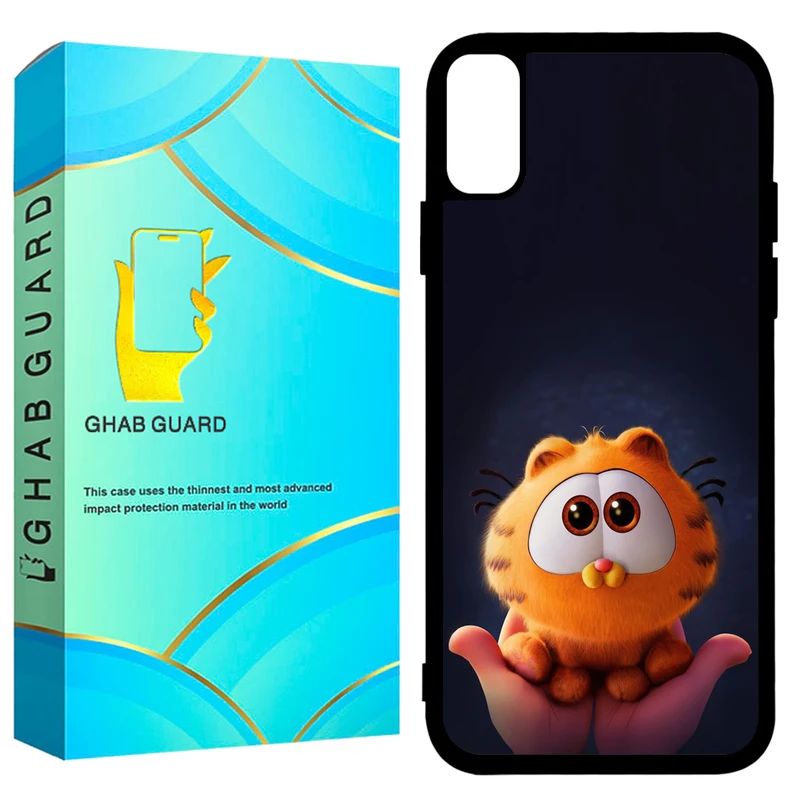  کاور قاب گارد طرح گارفیلد مدل GCHPX مناسب برای گوشی موبایل اپل iPhone X / XS