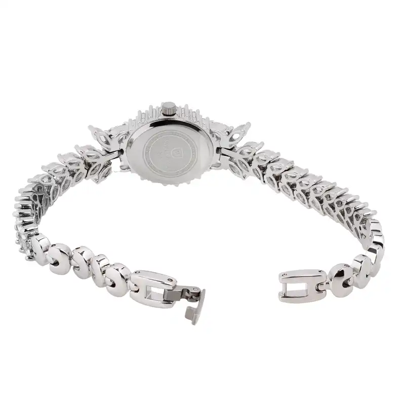 ساعت مچی عقربه ای زنانه رویال کرون مدل سیلور نگین کاری