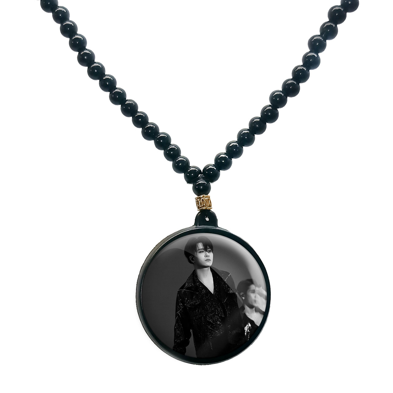 گردنبند پرمانه طرح GOT7 کد pmd.19165 مدل دو طرفه